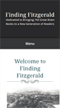 Mobile Screenshot of findingfitzgerald.com