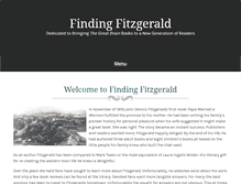 Tablet Screenshot of findingfitzgerald.com